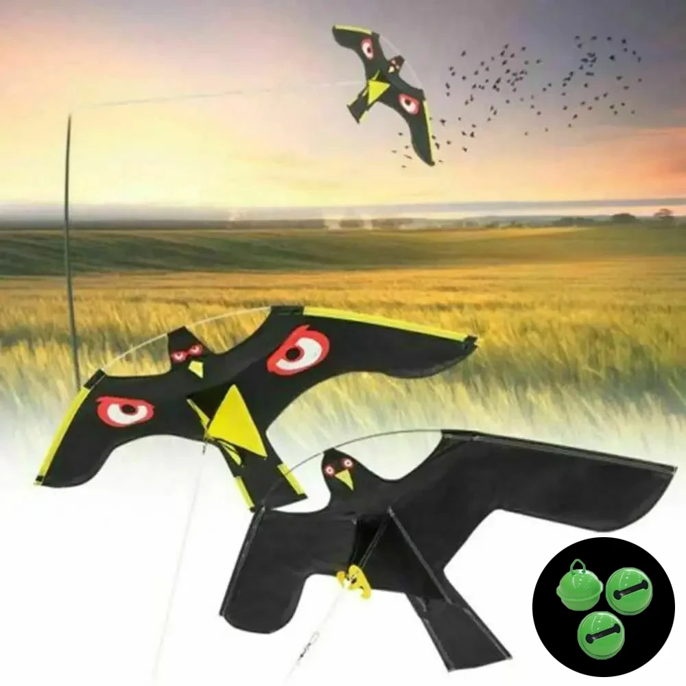 

Emulation Flying Hawk Kite Bird Scarer Drive Bird Kite Repellent for Garden Scarecrow Yard Repeller