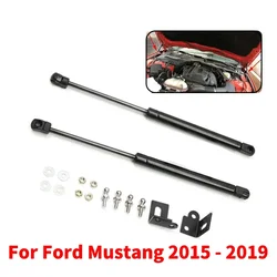 2x cubierta del capó del motor delantero del coche amortiguador de resorte puntales de Gas soportes de elevación varillas de accesorios para Ford Mustang 2015 - 2019