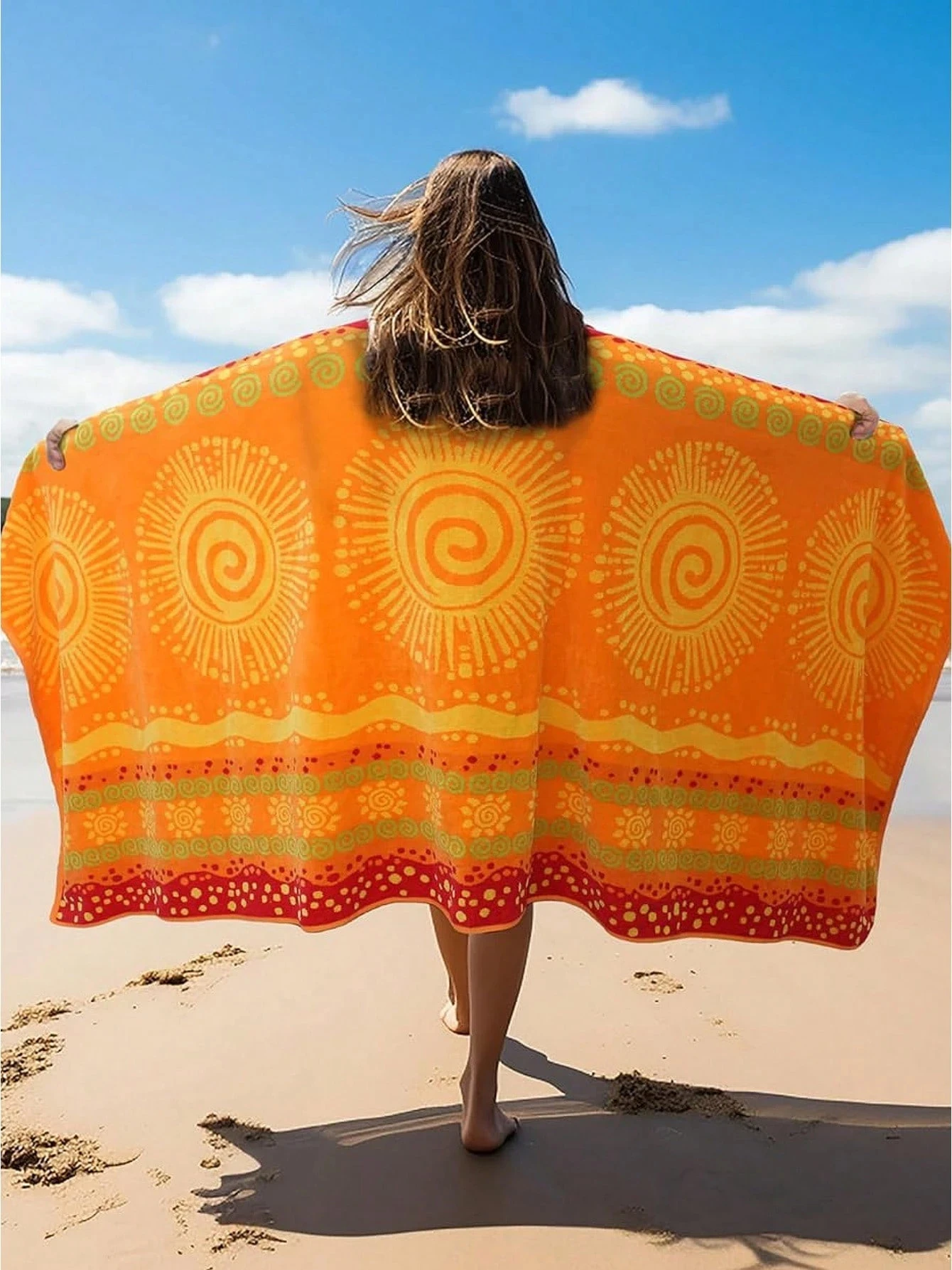 

1 шт. быстросохнущее пляжное полотенце | Прочный полиэстер с 2D-печатью | Мягкое легкое полотенце для плавания/серфинга | Унисекс (для мужчин и женщин) для путешествий/кемпинга