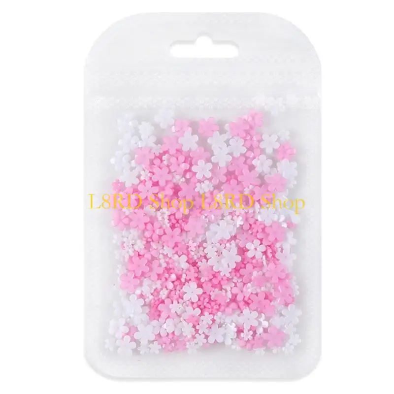L8rd Flower Charms, Flower Nails Art Rhinestones 꽃 꽃잎 손톱 공급 장치