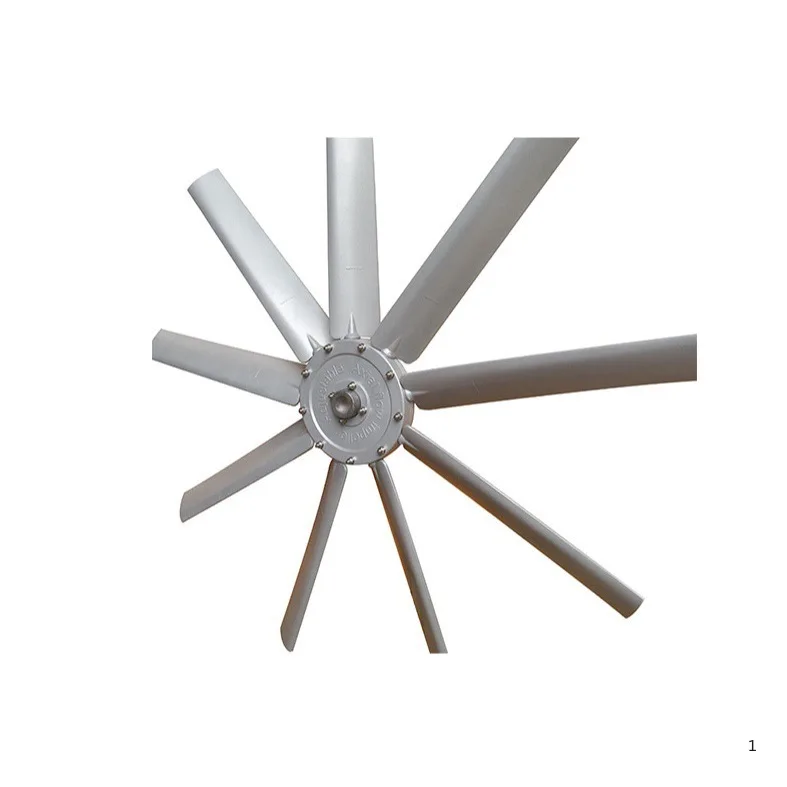 Axial flow blades 9 blades, fan impeller cooling blades, cast aluminum blades
