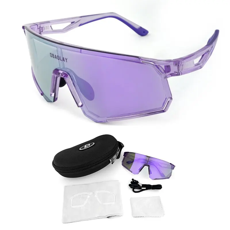 Women's Photochromic Cycling Sports Glasses, Outdoor Running, Golf, UV400, Lady Bicycle Goggles