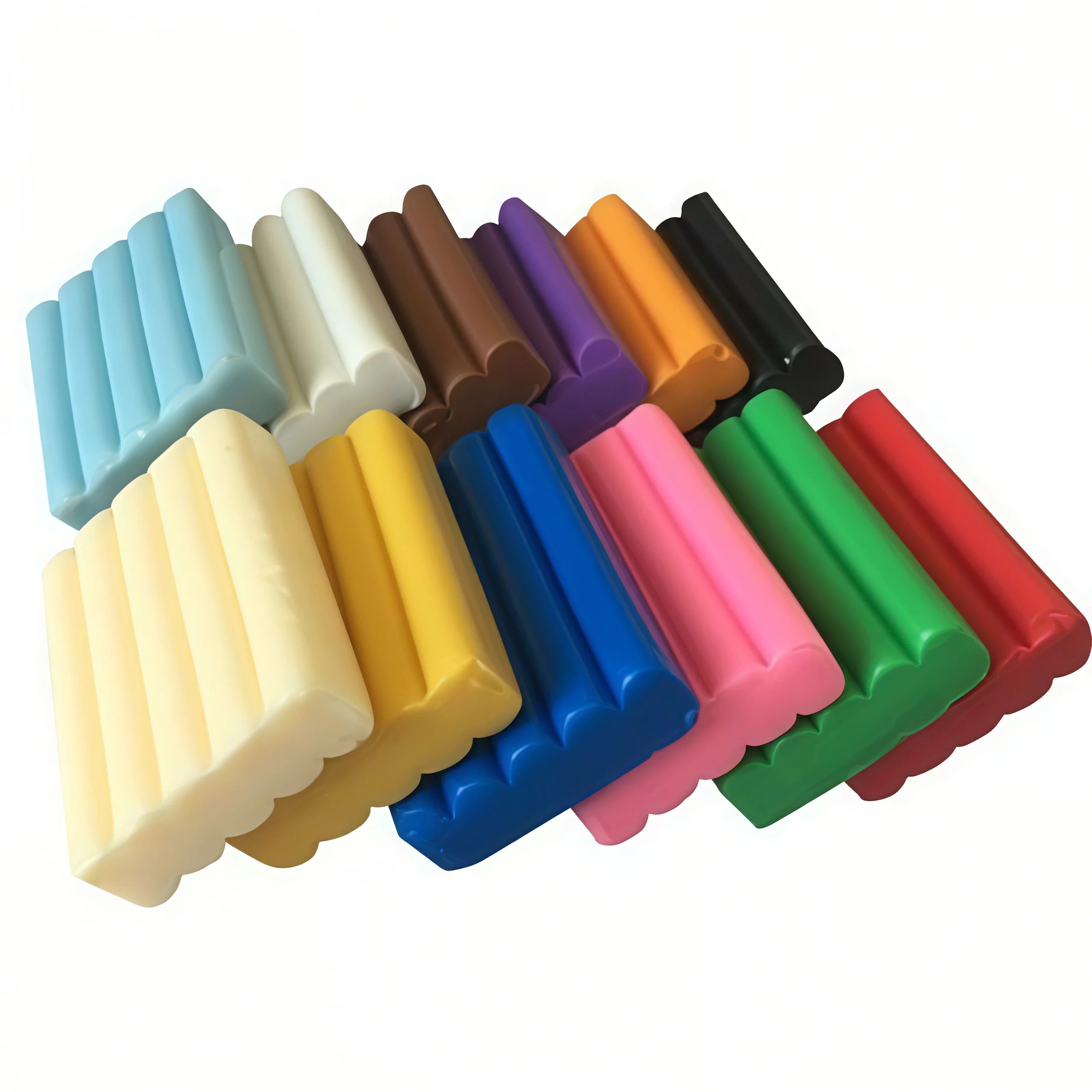 Oven Bake Polymer Clay Set 24 Colors 20g Block Modeling Clay Sculpting and Starter Bake Clay Kit Baking and Colored Professional 2