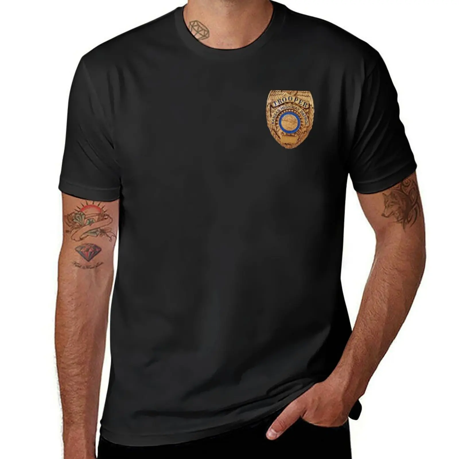 

Kansas Highway Patrol T-Shirt customs customizeds sweat new edition Short sleeve tee men