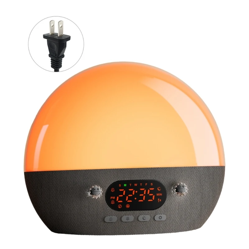 Multifunctional White Noises Machines Wake Up Light Alarm Clock APPs Control with 11 Soothing Sound and Night Light