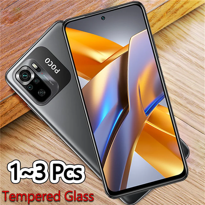 1~3 Pcs Glass, Poco-M5s Glass for Pocophone M5s Screen Protector Poco M 5 Xiaomi Poco M5s Tempered Glass Film Poco F5 X5 Pro 5G