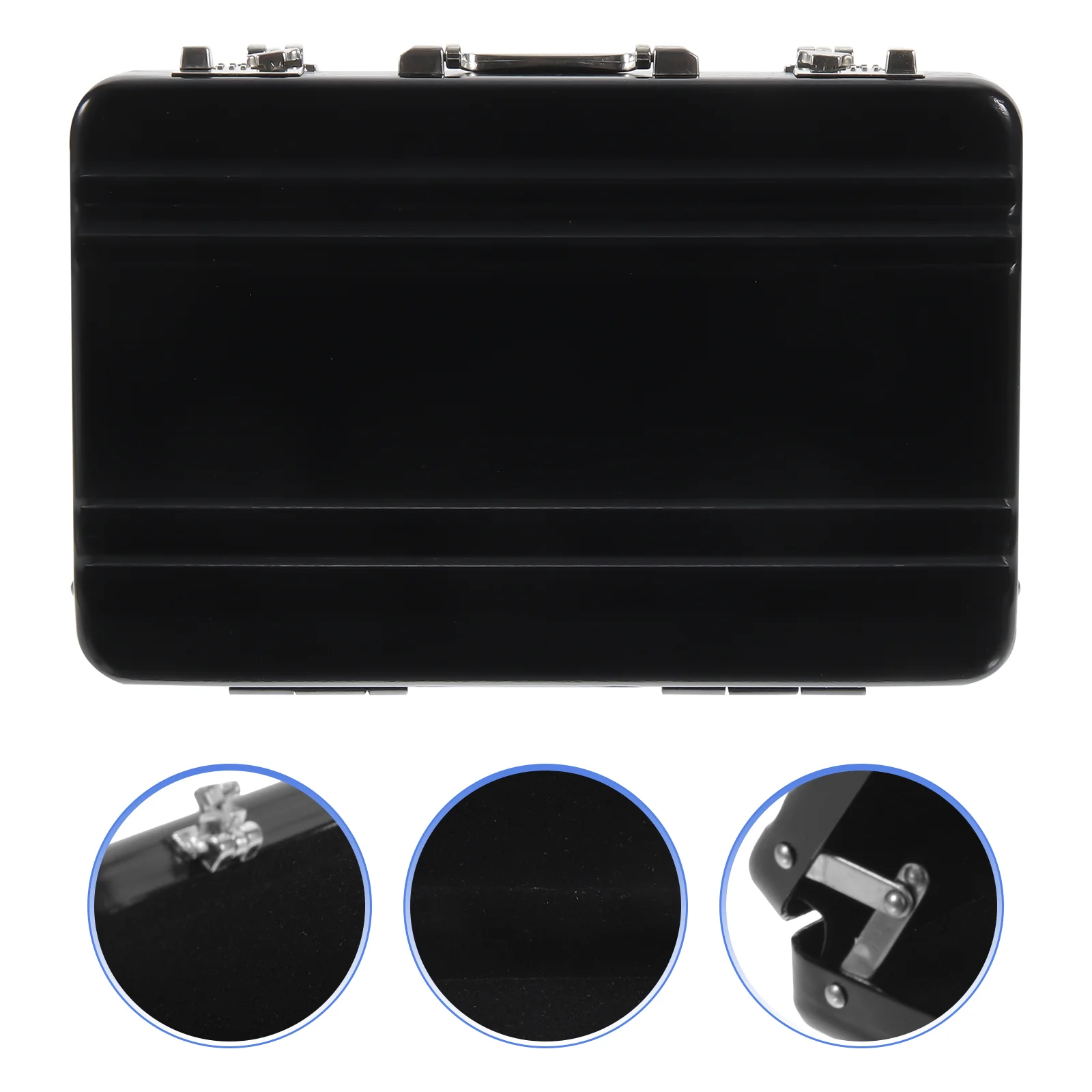 Lanyard Man Men Wallet Outdoor Business Card Holder Aluminum Alloy Sticker Mens