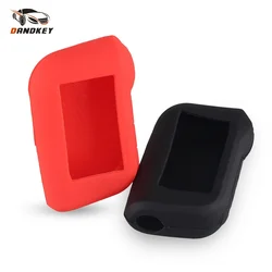 KEYYOU 10PCS Silicone Key Case For Starline A93 A63 For Russian Version Two Way Car Alarm LCD Controller Keychain Transmitter