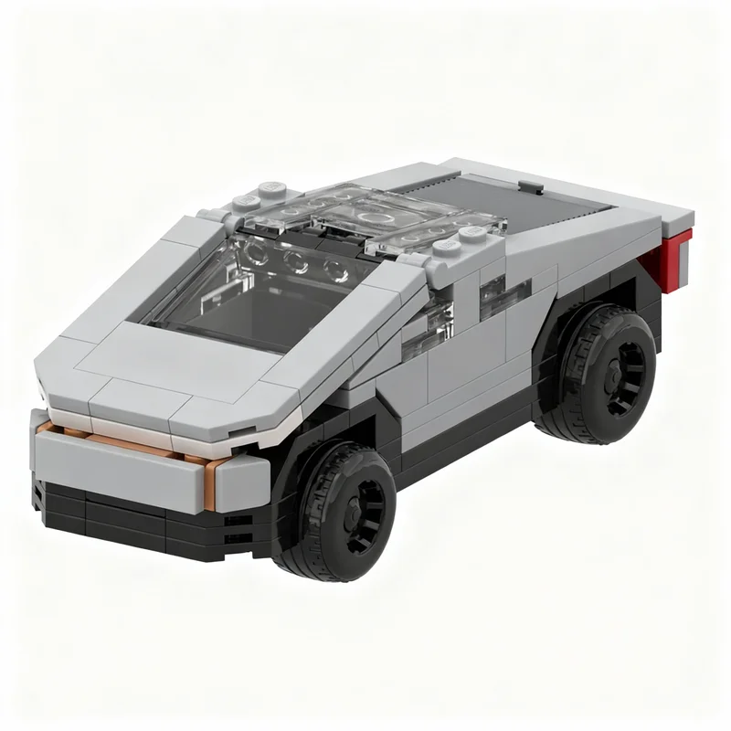 

209PCS MOC City Champions Super Car Tesla Cybertruck 6 Stud Wide Model Technology DIY Assembly Building Blocks Display Gift Home