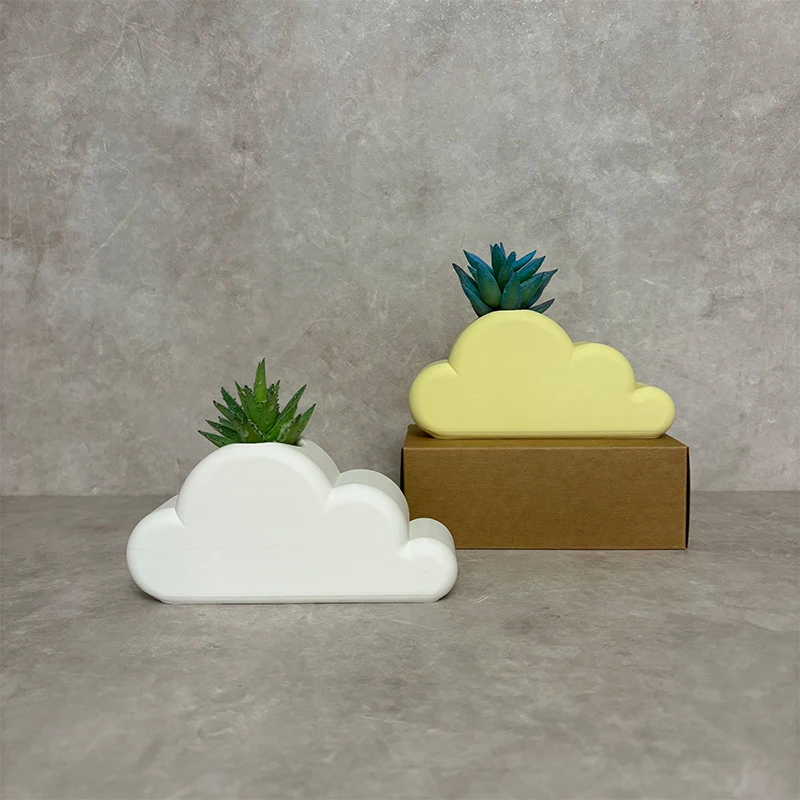 

Cute Cloud Flower Pot Succulent Plant Pot Plastic Planter Desktop Ornament Pen Container Home Garden Decoration