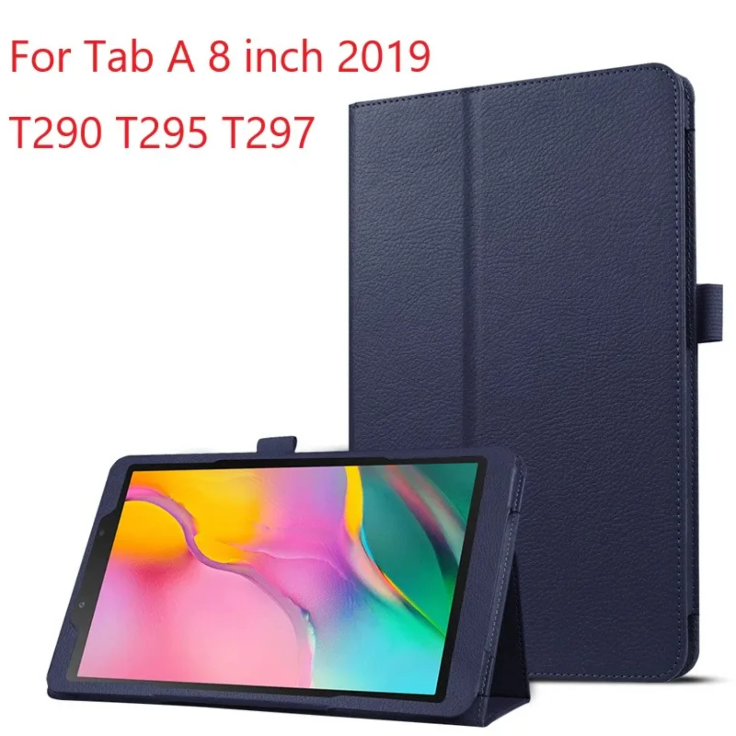 Tab A 8 inch 2019 Tablet Cover  SM-T290 T295 T297 Protective Stand Holder Shell Folding PU Leather Case