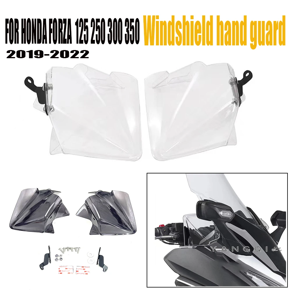 Motorcycle Windshield Wind Deflector WindScreen HandShield Handguard 2019 - 2022 FOR HONDA FORZA  125 250 300 350