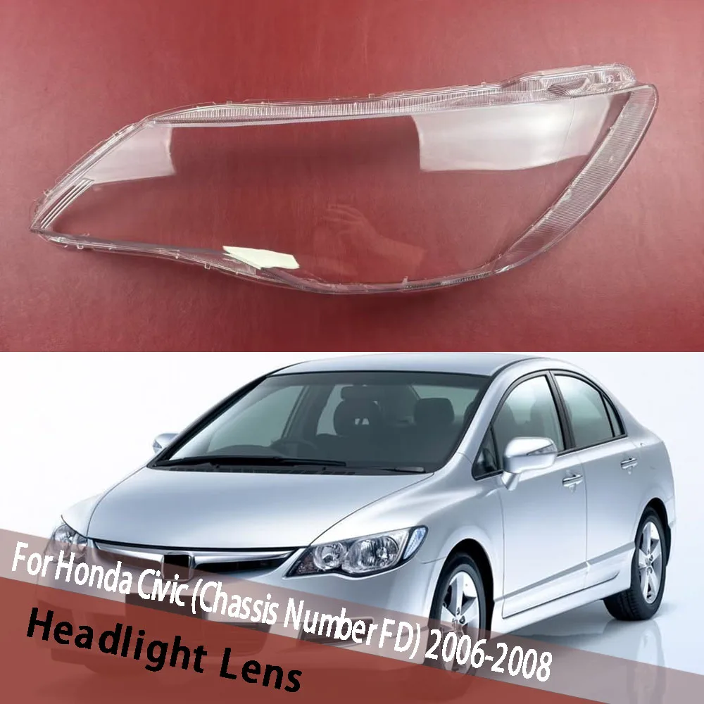 

For Honda Civic (Chassis Number FD) 2006 2007 2008 Car Head Light Lamp Caps Headlamp Shell Lampshade Lampcover Headlight Cover