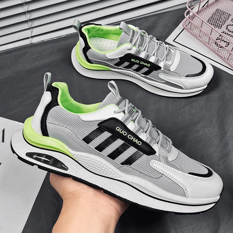 

Men Sneakers Mesh Breathable Casual Shoe Air Cushioning Athletic Running Shoes for Men Light Training Shoe Tenis Masculino
