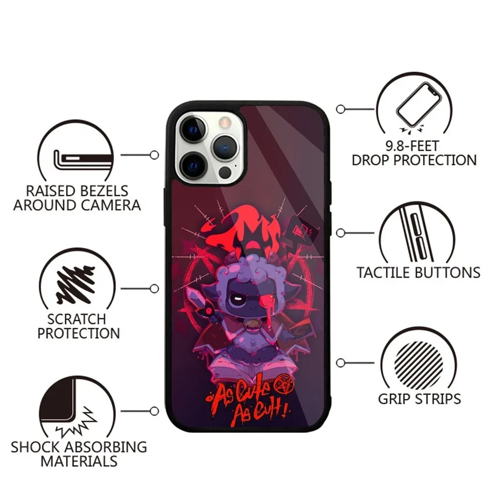 Game C-Cult Of The Lamb Phone Case For iPhone 15,14,13,12,11,Plus,Pro,Max Mini Magsafe Magnetic Wireless Charging