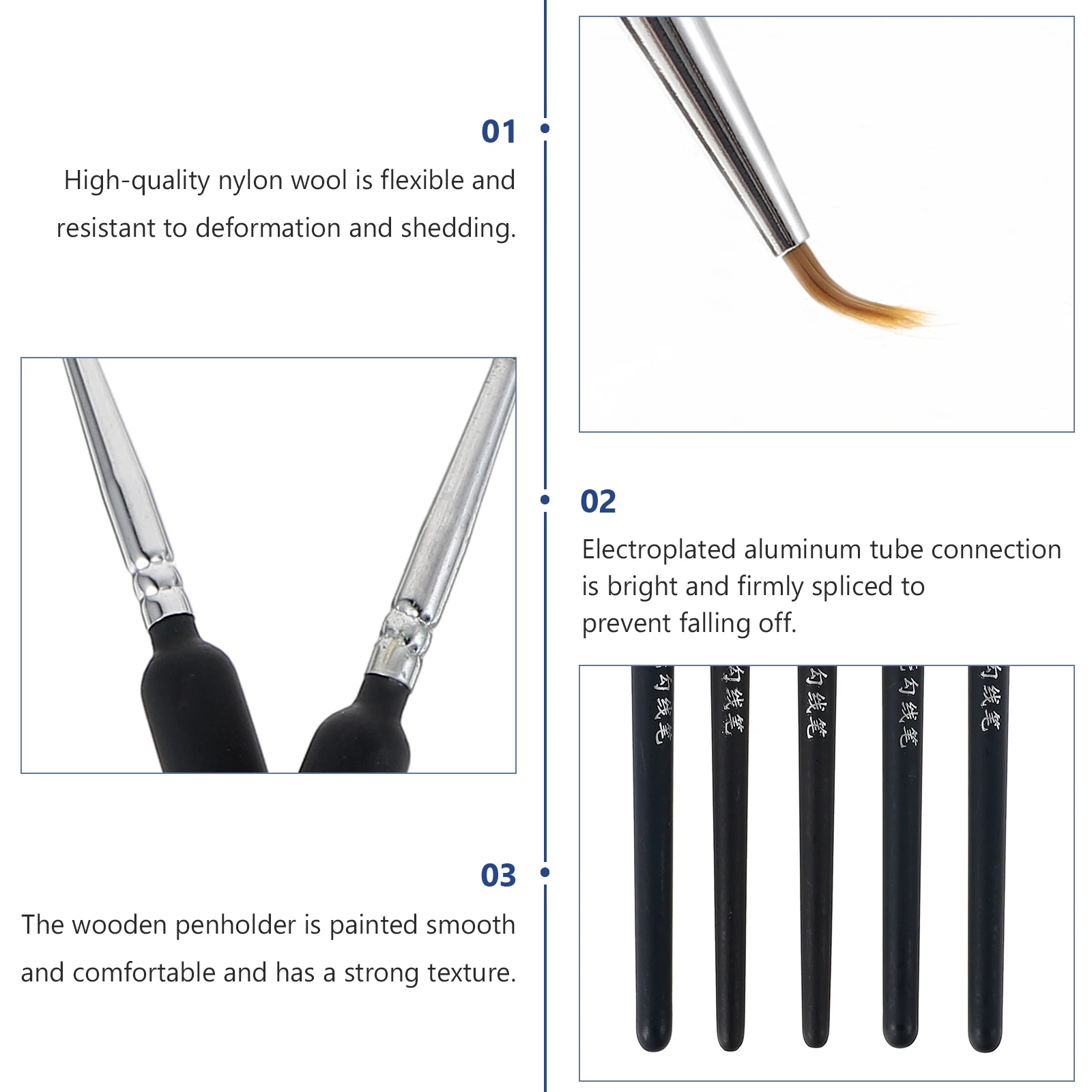 

11pcs Fine Detail Paintbrushes Watercolor Drawing Pens Arts Marker Line Drawing Tools Journaling Graffiti School Office