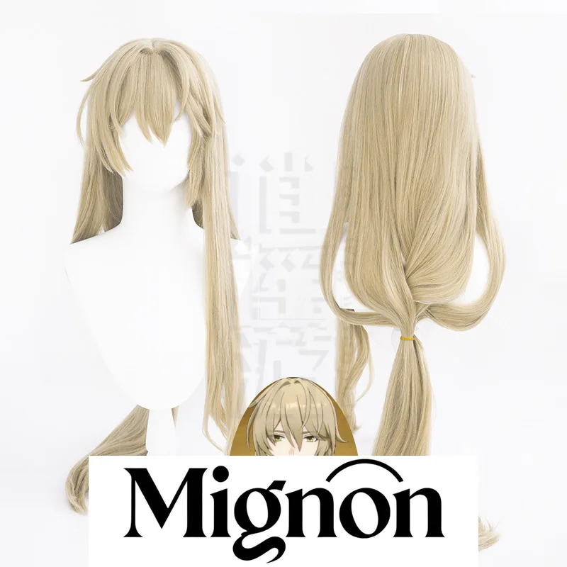 

Honkai: Star Rail Luocha, парик для косплея, имитация кожи головы, плетеный Bishop, подарок на Хэллоуин