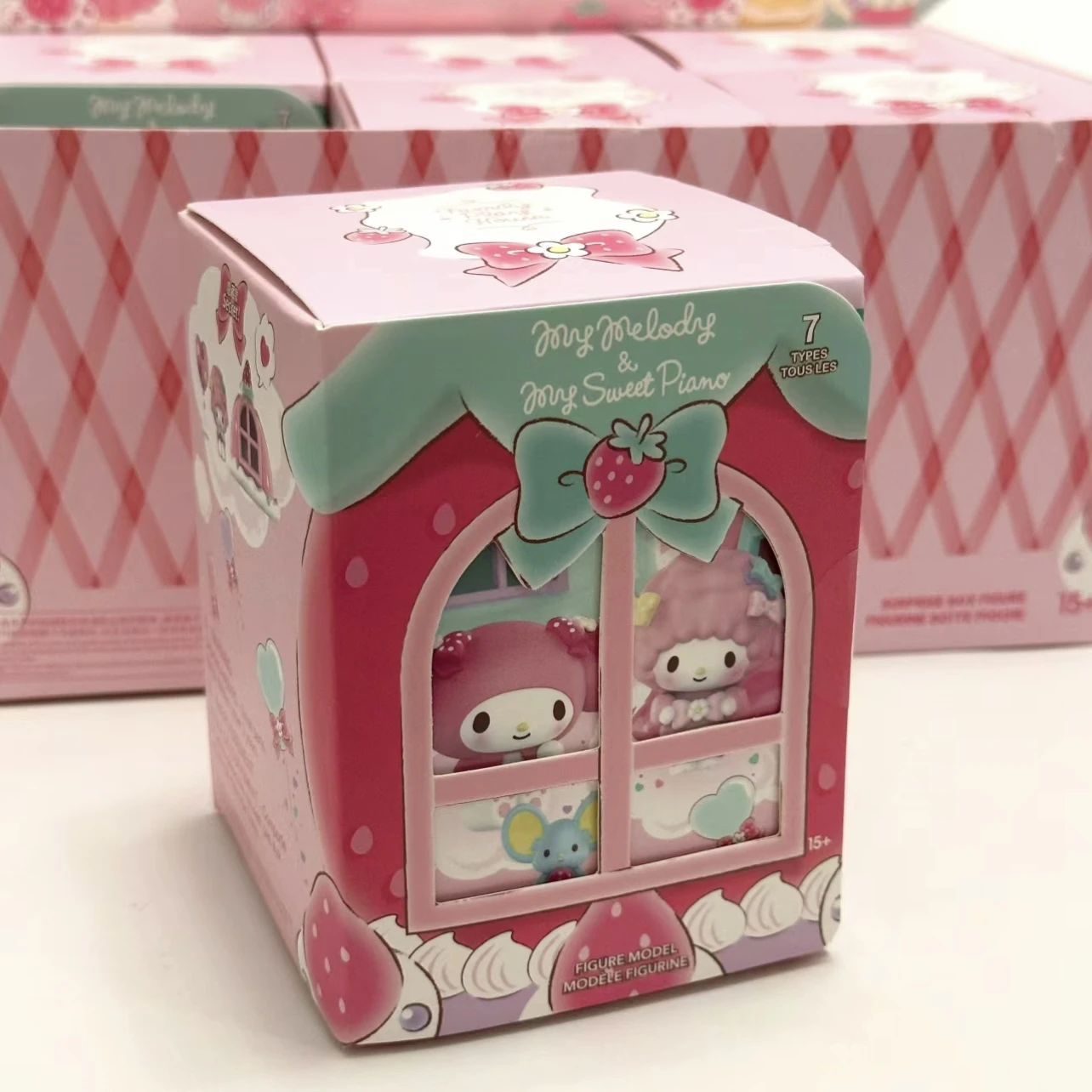 MINISO Blind Box Melody&Piano My Melody Little Sheep Play Home Collection Ornaments for Girls Gift Handmade