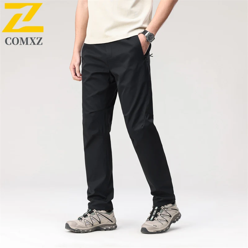 

COMXZ Men Jogger Pants 2026 Spring Summer Camping Featuring High-stretch Fabric Cargo Pants Man Casual Classic Working Trousers