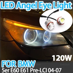 6000K White LED Angel Eyes Marker Lights Bulb For BMW 5er E60 E61 Pre-LCI 520i 523i 525i 528i 530i 535i 540i 545i 550 04-07