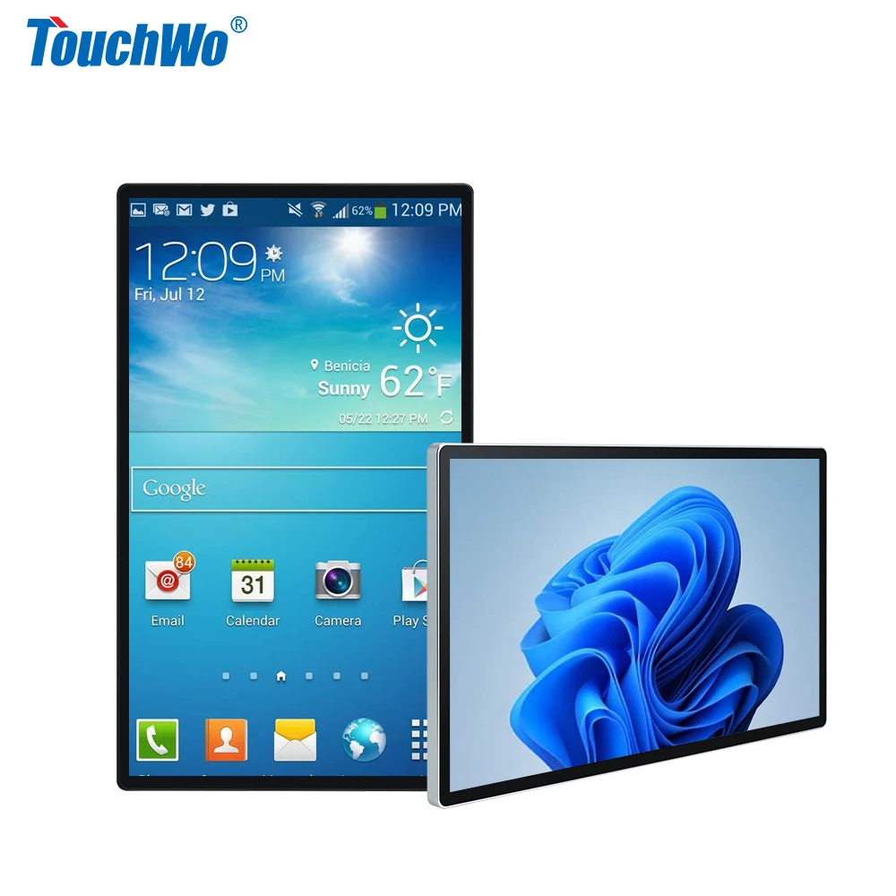 

Touchwo 21 215 22 Inch Ultra Slim Android Touch Panel Pc Ip65 Digital Signage Smart Touchscreen Display