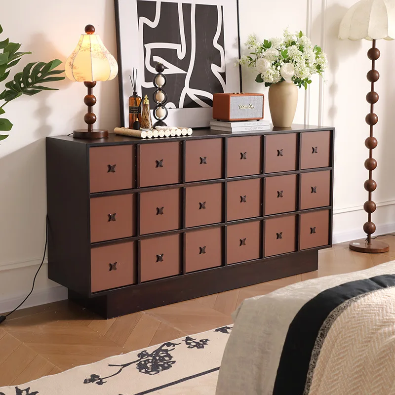 #American Style Six-drawer Solid Wood Disassembly Living Room & Bedroom Storage Cabinet