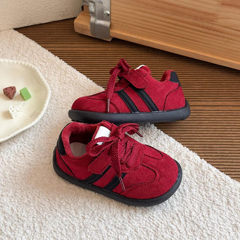 الأطفال أحذية قطنية غير رسمية خريف شتاء 2025 جديد بنين بنات أحذية رياضية الرجعية الاطفال عدم الانزلاق الدافئة أفخم موضة أحذية رياضية #4