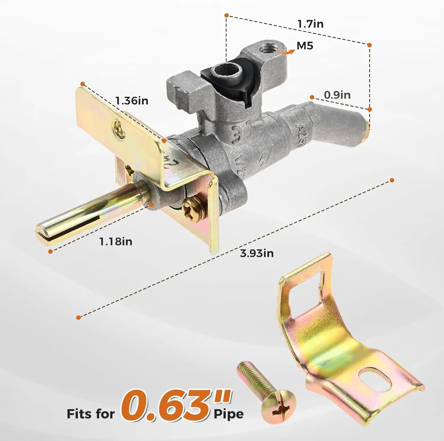 Manifold Main Burn Control Valve Replacement Part for Weber Spirit(2013Current)Spirit II E-210/310/315/320 Grill for Natural Gas