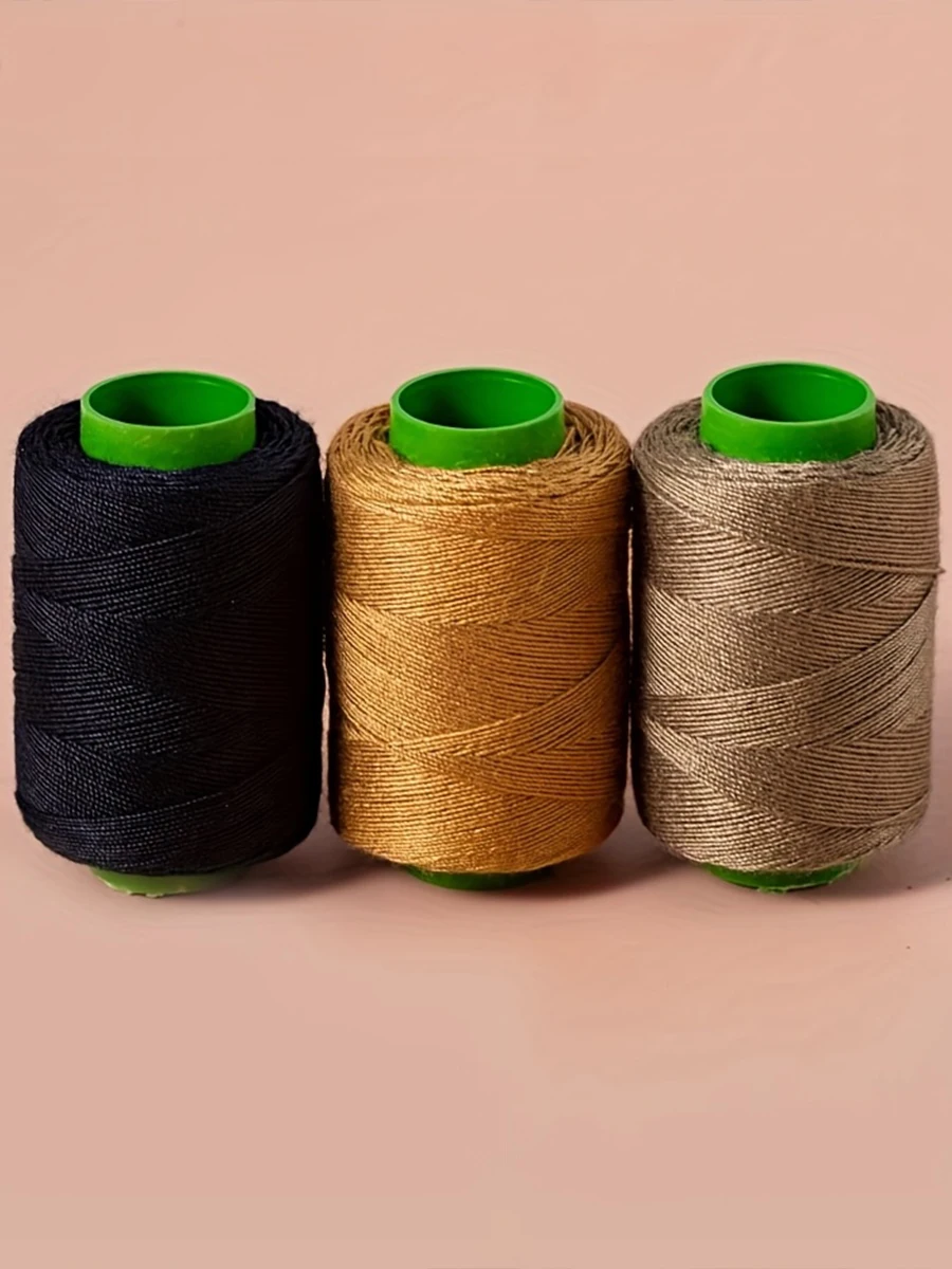 Dicker Nähfaden für Jeans, 3-fädiger dicker Nähfaden geeignet zum Nähen von Jeans, Decken, Rucksäcken, Kleidung. – Detail 1