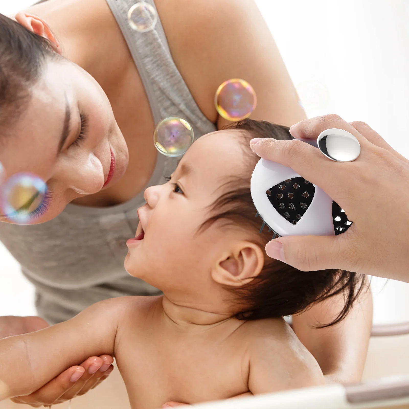 

Скребок для кожи головы для глубокой очистки, удобная ручка, устойчивый к мытью, отшелушивающая щетка, безопасен для детей и взрослых, компактный размер, идеален