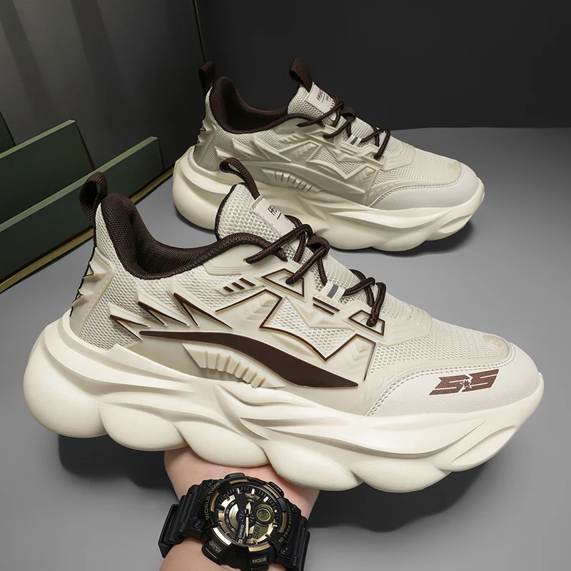 

Casual Men Shoes Soft Thick Sole Male Tennis Footwear Training Breathable Man Sneakers Fashion Leisure Running Air Mesh Fashion