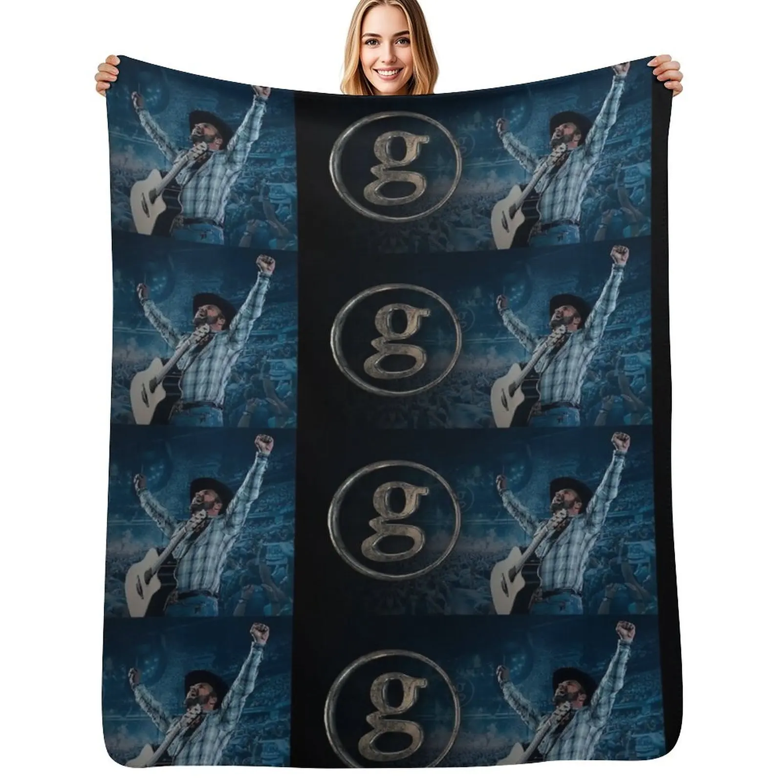 Garth Brooks stadium tour mur6 2019 kel Throw Blanket Reusable Durable Soft Blanket for All Seasons