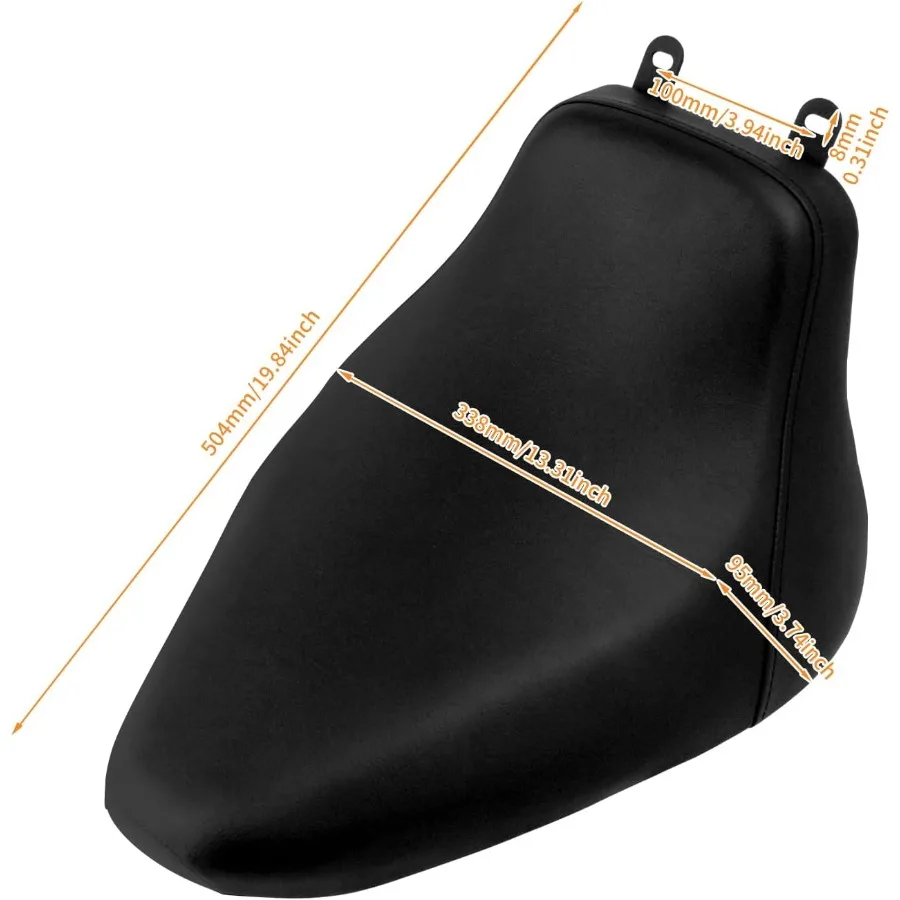 Мотоциклетное переднее кожаное сиденье водителя, сиденье Solo, подходит для Harley Heritage Softail Classic FLSTC Softail Deluxe FLS