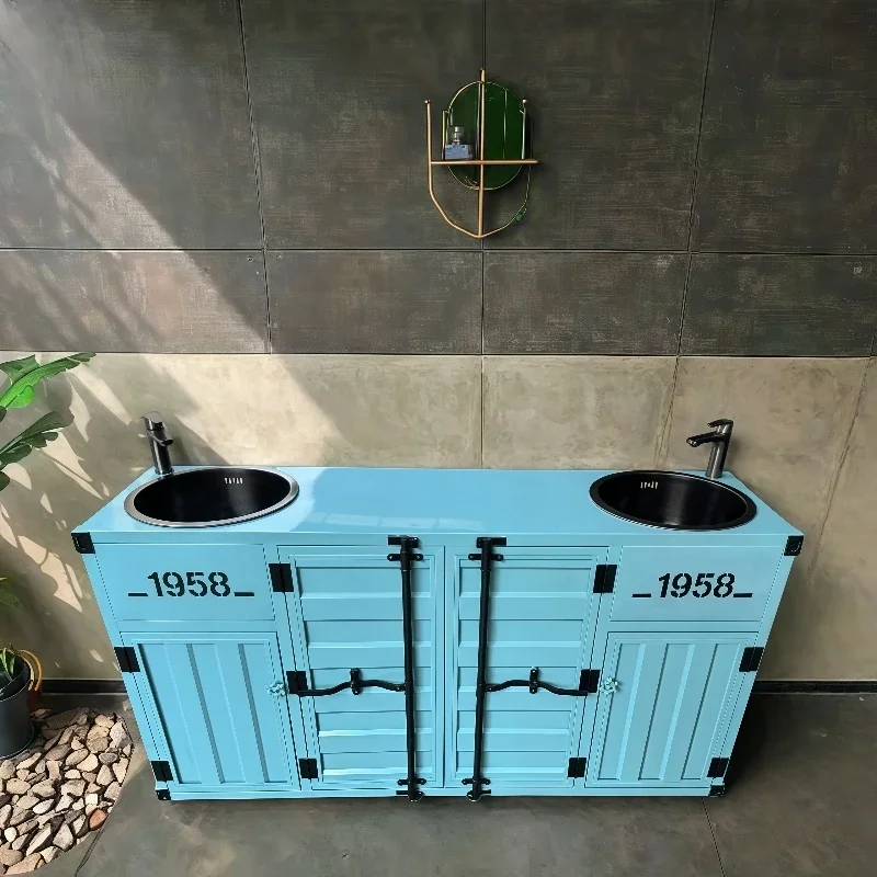 

Промышленный шкаф для умывальника с ветром, ретро-умывальник, креативный бар, умывальник от пола до потолка