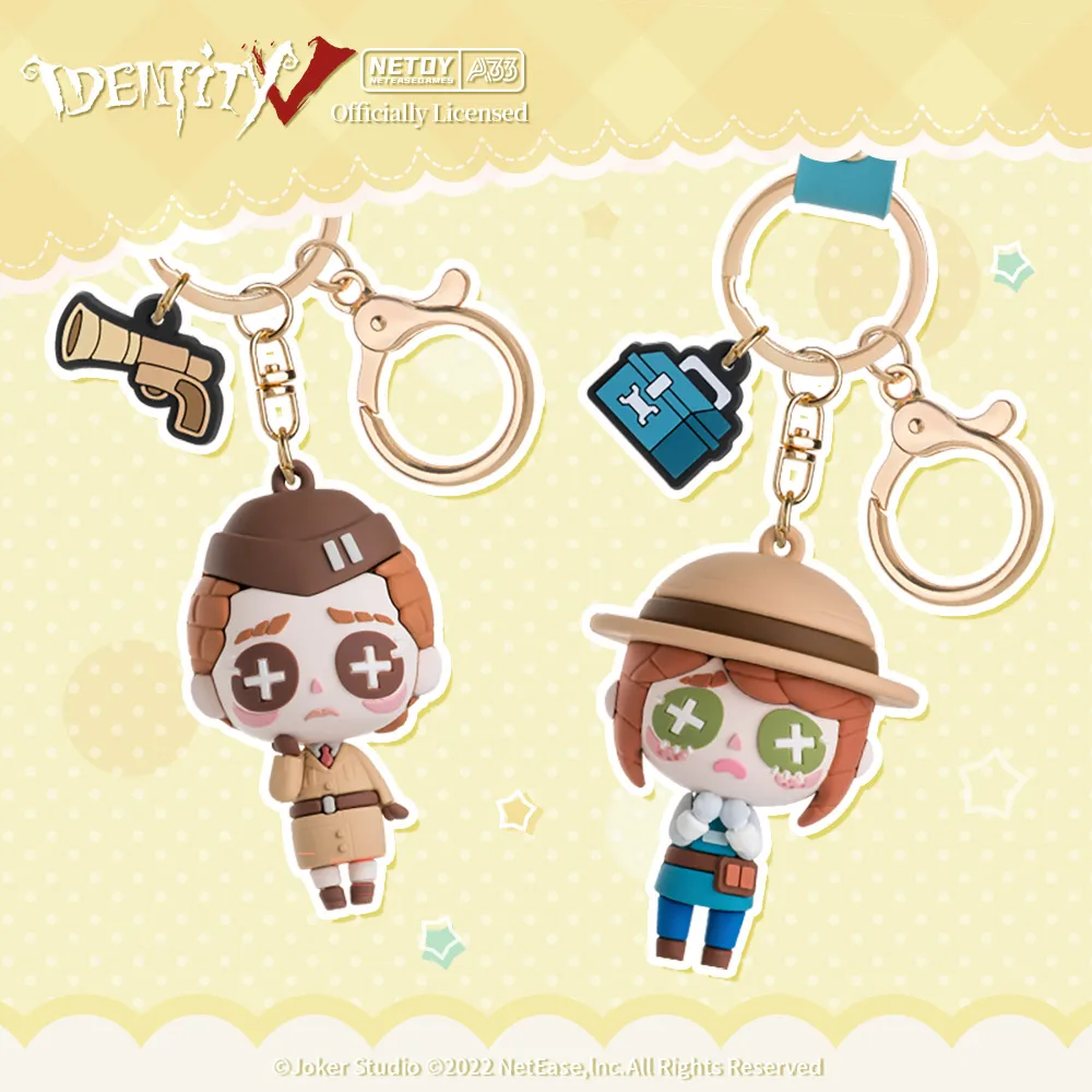 Identity V-Keychains Cartoon Key Chain Key Ring Genuine Mini Figure Anime Game Genuine idv Keychains