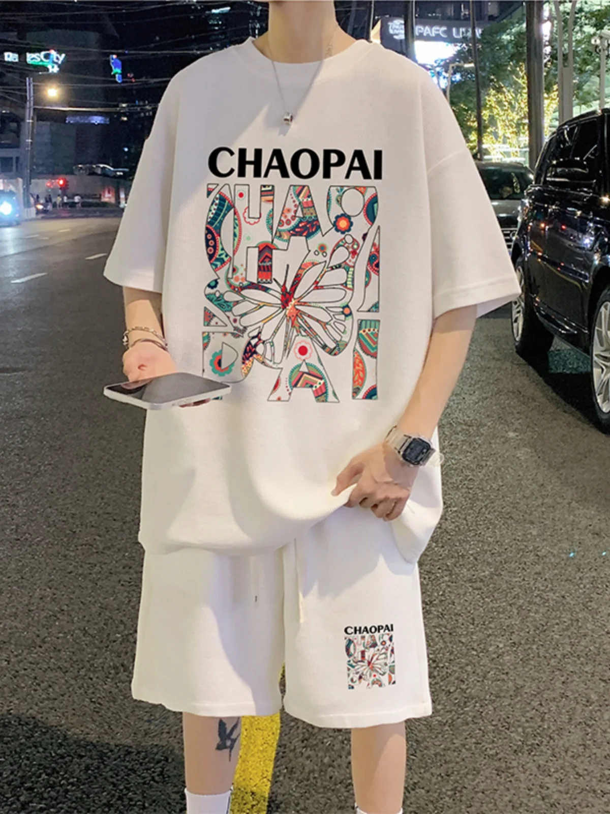 

Casual Sportswear Set for Men Summer Collection Trendy Brand ort Sve orts Full Set Student Wear Comfortable Breathable