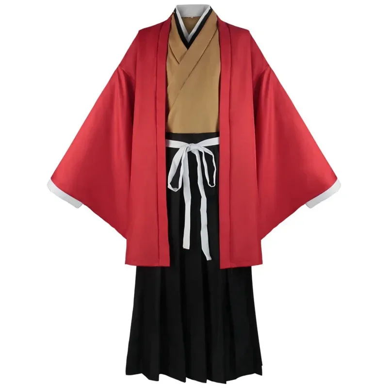 SN88 Anime Tsugikuni Yoriichi Cosplay Costume Adult Men Red Kimono Set Halloween Carnival Cosplay Costume Cosplay % #2 @