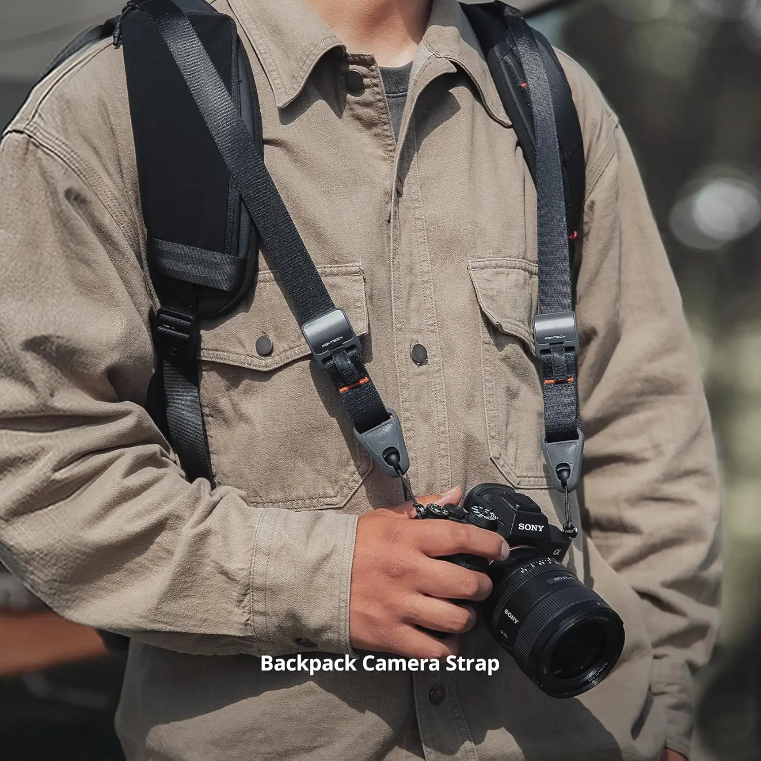 PGYTECH Camera Strap Backpack Camera Sling 360° Rotation Upgrade Design Strap for DSLR SLR and Mirrorless Cameras