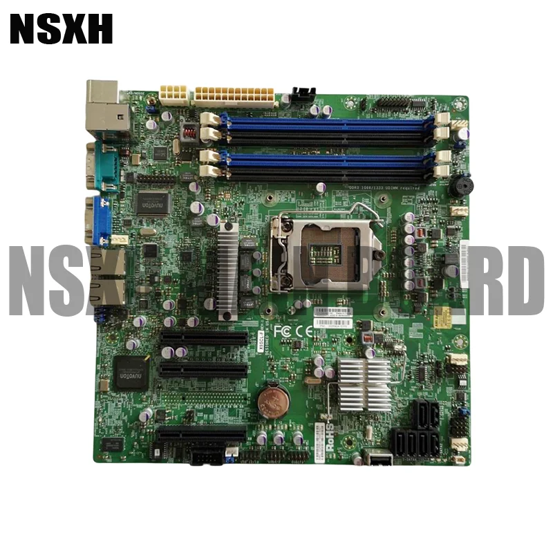 X9SCL-F untuk Motherboard Server 1155-pin dengan Port manajemen jarak jauh mendukung E3-1230V2 Sebelum pengiriman tes sempurna