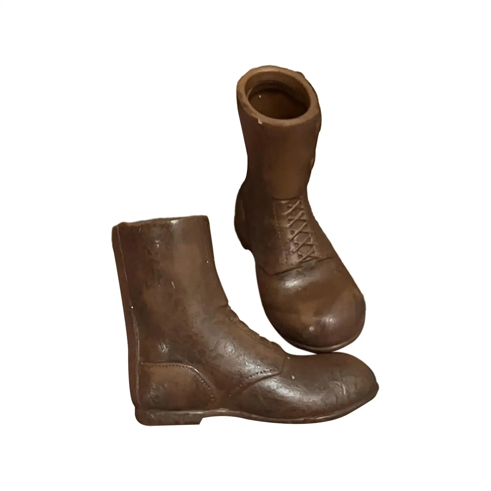 Bota de trabalho de PU masculino, calçado, pacote 2-4, 1:6