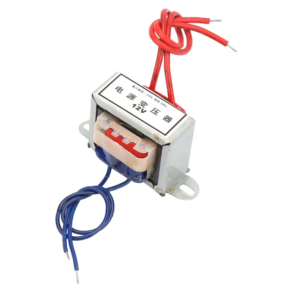 AC 220V Single Power Transformer AC 12V/24V Output 50Hz Electronic Transformer Full Copper Wire 3W Power Converter AC Conversion