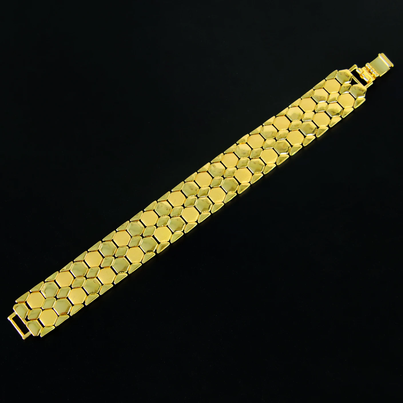 Arabisches Mode-Manschettenarmband, 21 Karat vergoldet, Oman, muslimische Brautarmbänder, Algerien, Damen, Hochzeit, Party, Vintage-Schmuck – Detail 8