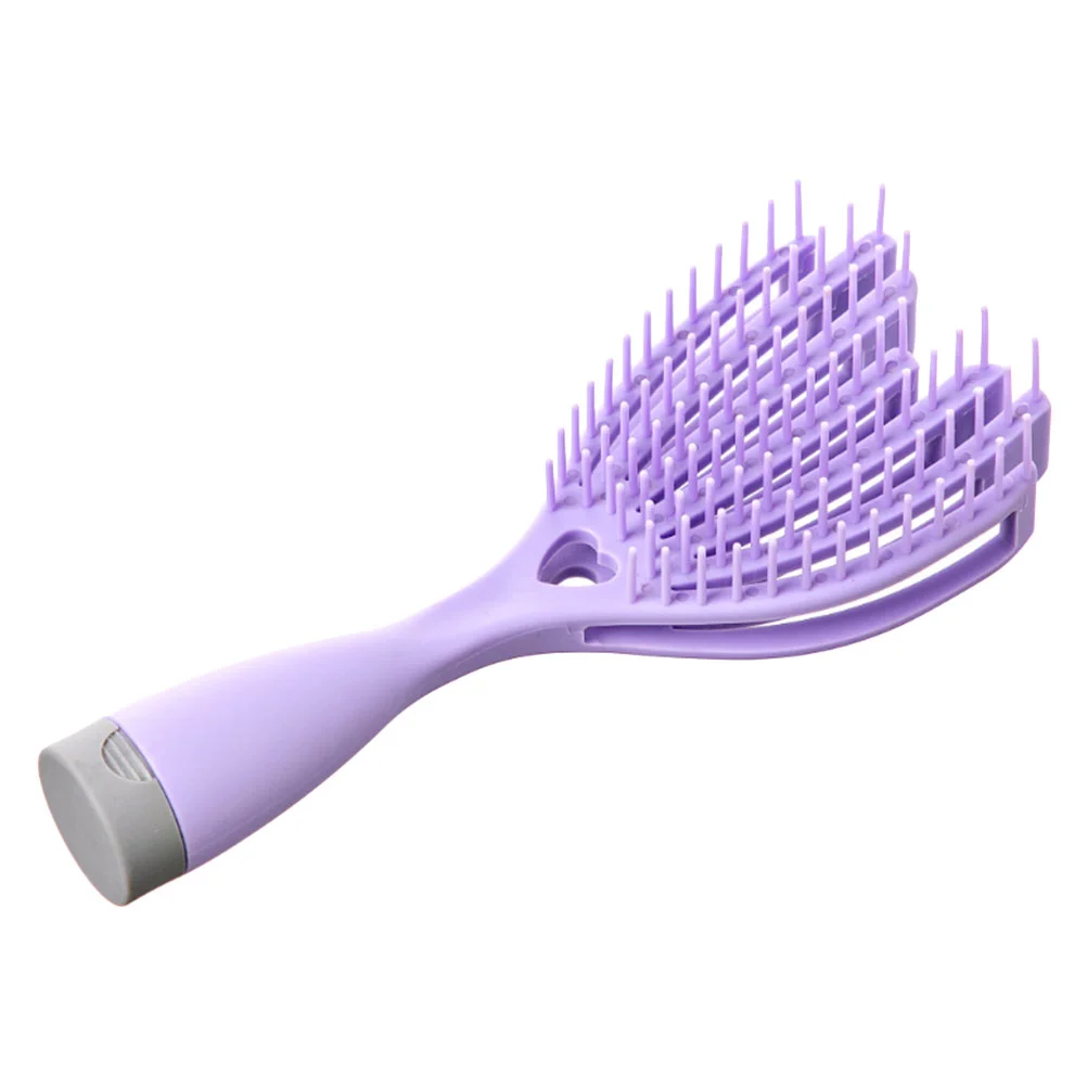 Brosse à cheveux portable à usage touristique, peigne creux, poignées sèches, mini poignées en verre, angling pour Curly Miss