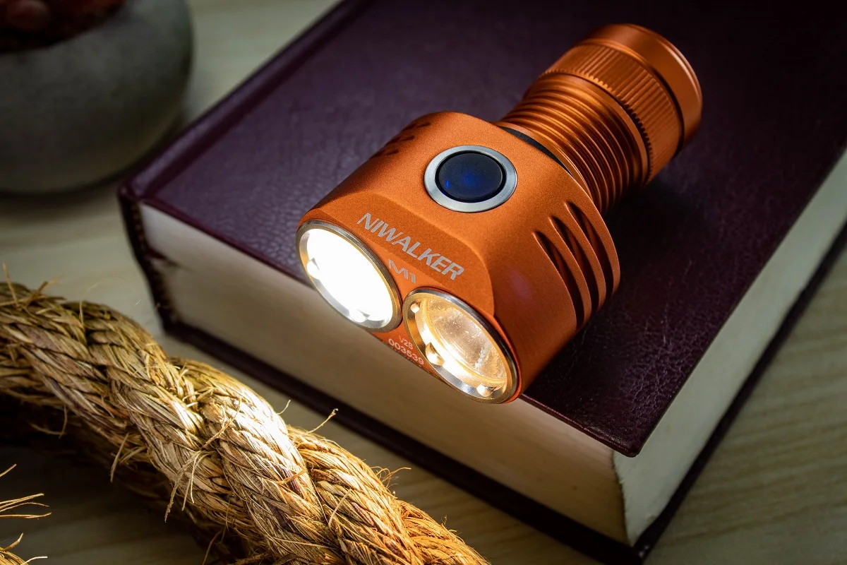 Niwalker etmini v2s 3050 lumen cw & nw TYPE-C wiederauf ladbare vielzweck edc 18350 taschenlampe