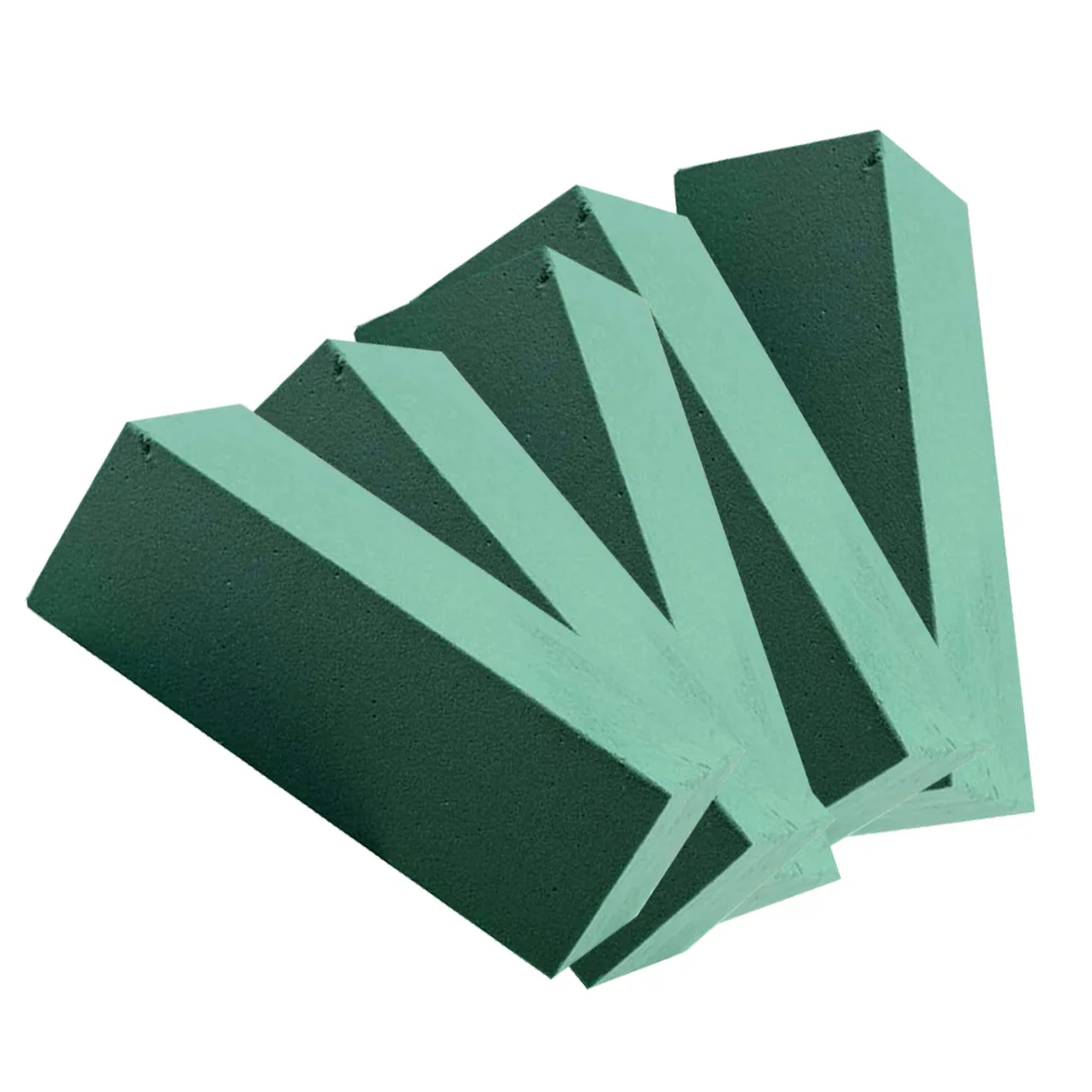 

5 Pcs Creative Floral Block Flower Brick Blocks Artificial Foam Dry Green Moisture