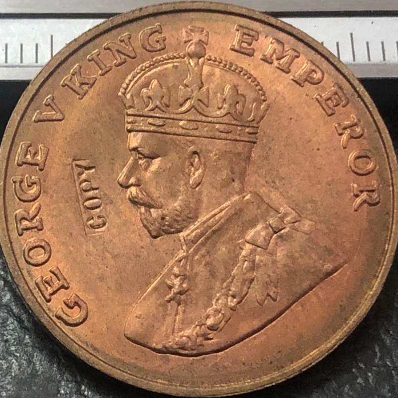 1919 India - British 8 Annas - George V Copper-nickel Copy Coin