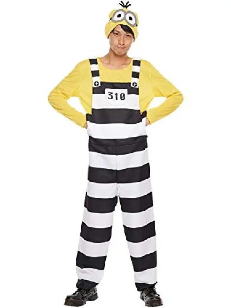 Nuovo film loween Cattivissimo Me Yellow Fellow Costume Cosplay Per adulti Role-plang Vestiti Fibra di poliestere Performance sul palco