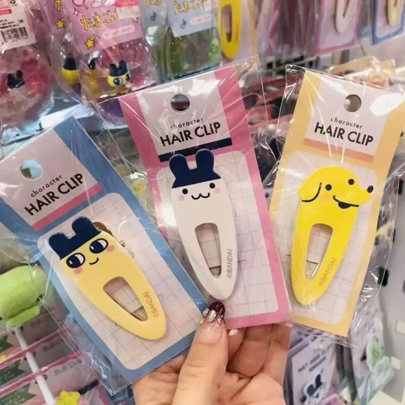 Tamagotchi-horquilla de Anime Kawaii Mametchi, Clip de flequillo para chica dulce, tocado con horquillas de dibujos animados, corazón femenino bonito