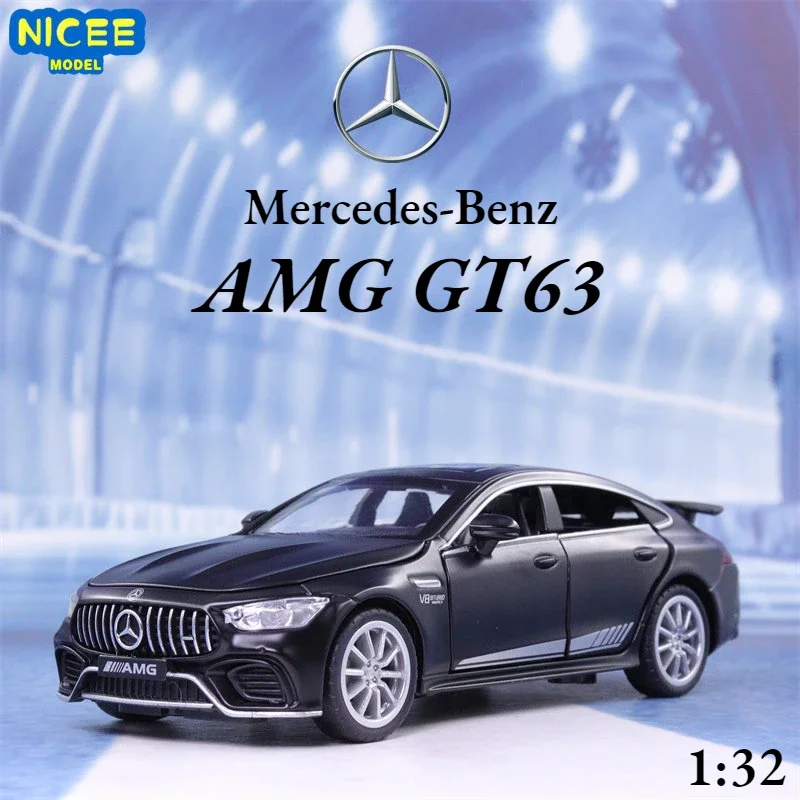 

1:32 Mercedes Benz AMG GT63 sports car Diecast Metal Alloy Model car Sound Light Pull Back Collection Kids Toy Gifts A81