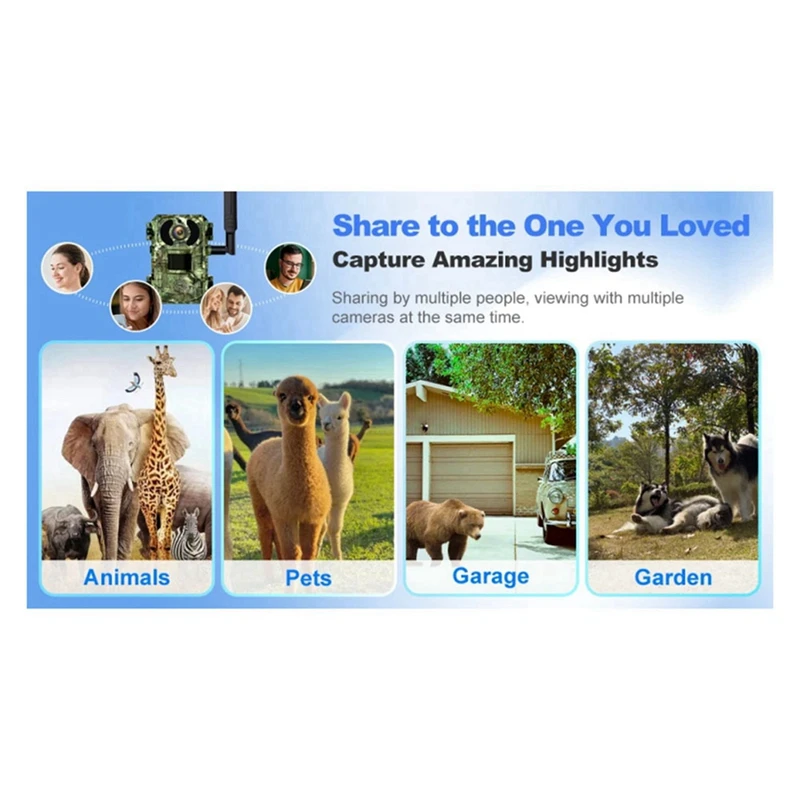 New-3X 4G بطاقة Sim LTE الخلوية 4W الشمسية 7800Mah بطارية الصيد درب الحركة المنشط للرؤية الليلية 4MP IP66 كاميرا (الاتحاد الأوروبي)